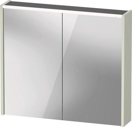 Duravit D - Code Illuminated 2 Door Mirror Cabinet 800mm x 700mm - Pale Green - DC71060HHHH3000 - TAP 'N' SHOWER