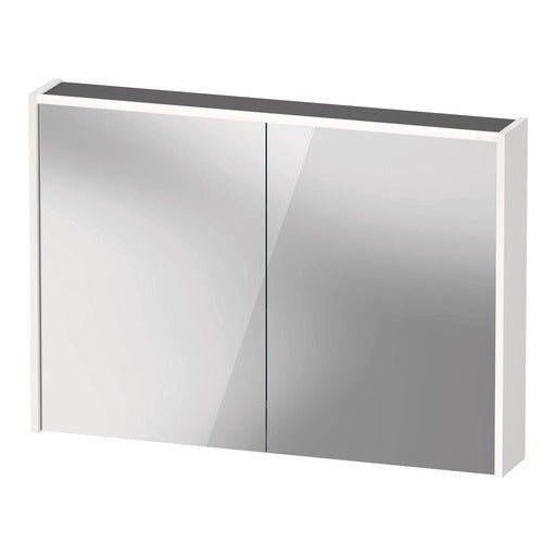 Duravit D - Code Illuminated 2 Door Mirror Cabinet 1000mm x 700mm - Matt White - DC7107018183000 - TAP 'N' SHOWER