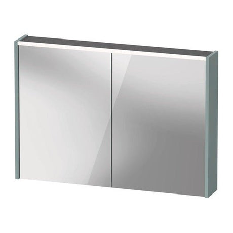 Duravit D - Code Illuminated 2 Door Mirror Cabinet 1000mm x 700mm - Fjord Green - DC71070HGHG3000 - TAP 'N' SHOWER