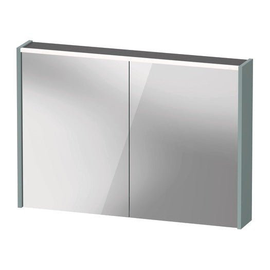 Duravit D - Code Illuminated 2 Door Mirror Cabinet 1000mm x 700mm - Fjord Green - DC71070HGHG3000 - TAP 'N' SHOWER
