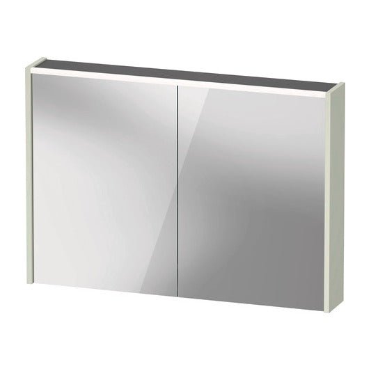 Duravit D - Code Illuminated 2 Door Mirror Cabinet 1000mm x 700mm - Pale Green - DC71070HHHH3000 - TAP 'N' SHOWER