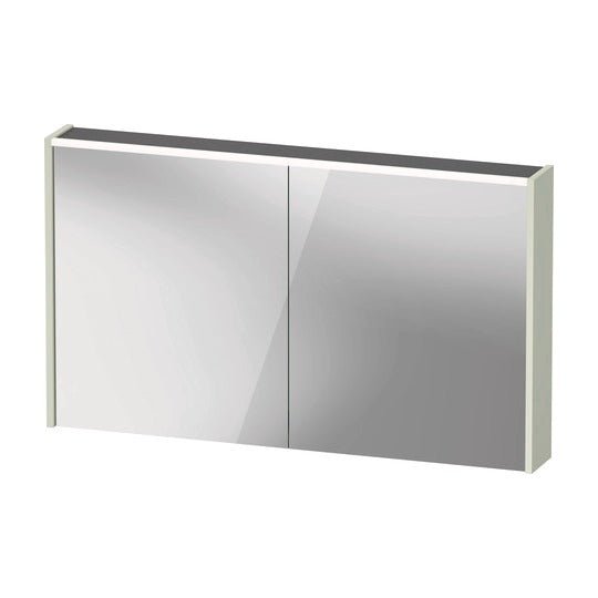 Duravit D - Code Illuminated 2 Door Mirror Cabinet 1200mm x 700mm - Pale Green - DC71080HHHH3000 - TAP 'N' SHOWER