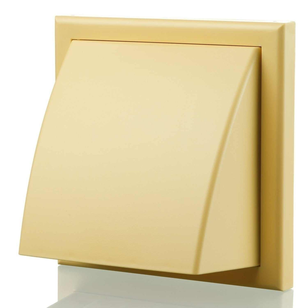 Blauberg Plastic Cowled Hooded Air Ventilation wall grille in Cotswold Stone color, 100mm, durable and easy to install