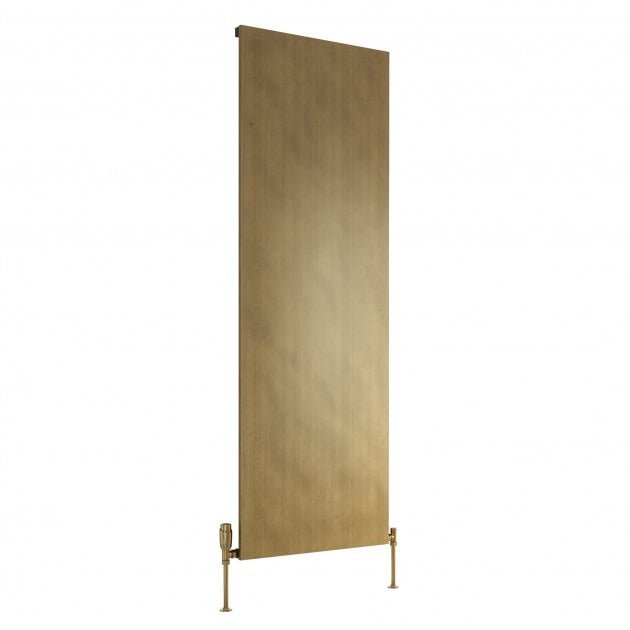 Reina Brenta 1800mm High x 608mm Wide Vertical Aluminium Radiator - Brass - A - LGC060B - TAP 'N' SHOWER