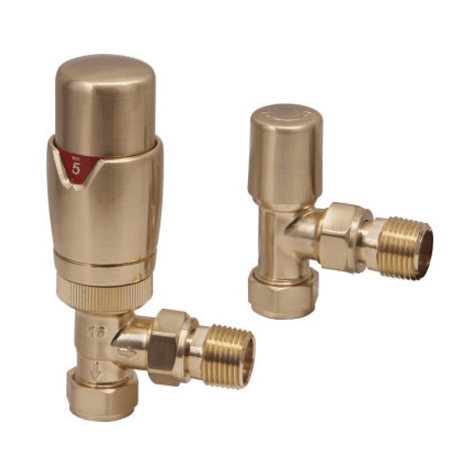 Scudo Designer Twin Pack TRV - Brushed Brass - DES - TRV - ANG - BB - TAP 'N' SHOWER