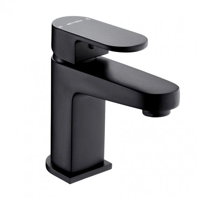 Methven Amio Mono Basin Mixer Tap - Matt Black - AMBBK - TAP 'N' SHOWER