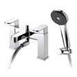 Deva Amio Shower Kit, Wall Bracket and Bath Shower Mixer Tap - Chrome - AMBSMCPUK