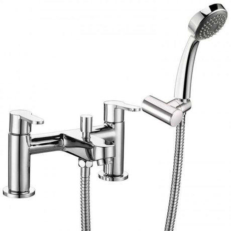 Deva Ethos Modern Pillar Mounted Bath Shower Mixer Tap - Chrome - ETH106