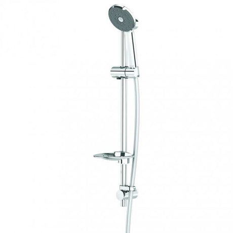 Deva Kiri Satinjet Chrome Shower Kit with 1m Rail - K1MSK