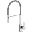 Deva Matheson Modern chrome kitchen sink mixer tap with flexible spout and single lever control