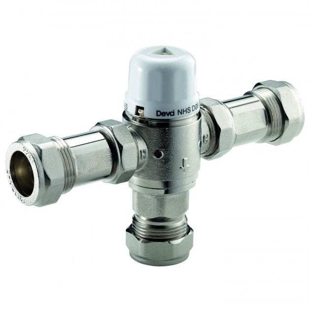 Deva TMV2 - TMV3 Thermostatic 22mm Chrome Blending/Mixing Valve - TBV010 - TAP 'N' SHOWER