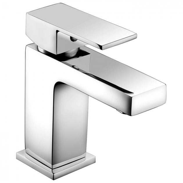 Deva Savvi MK2 modern chrome single lever basin mixer tap with press top waste