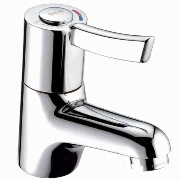 Deva Sequential Lever Action Modern Mono Basin Mixer Tap - Chrome - SOL004 - TAP 'N' SHOWER