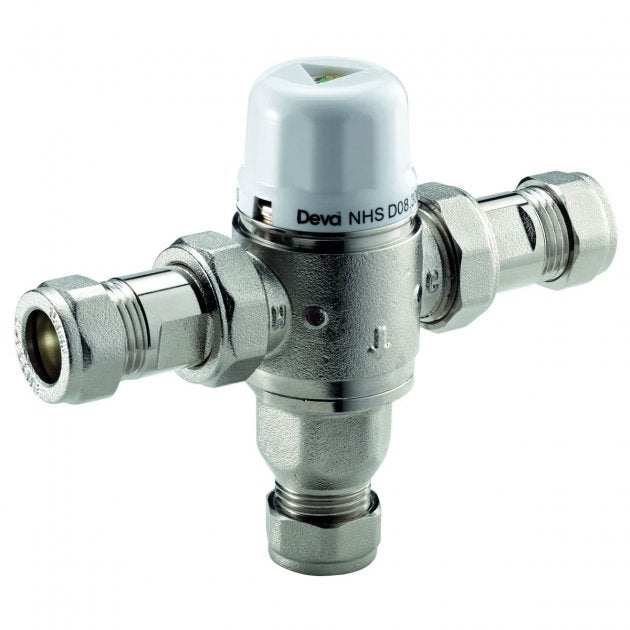 Deva TMV2-TMV3 Thermostatic 15mm Chrome Blending/Mixing Valve - TBV008