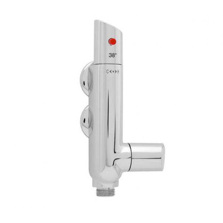 Deva Vertical L-Shaped Chrome Thermostatic Bar Shower Valve - VVERT01