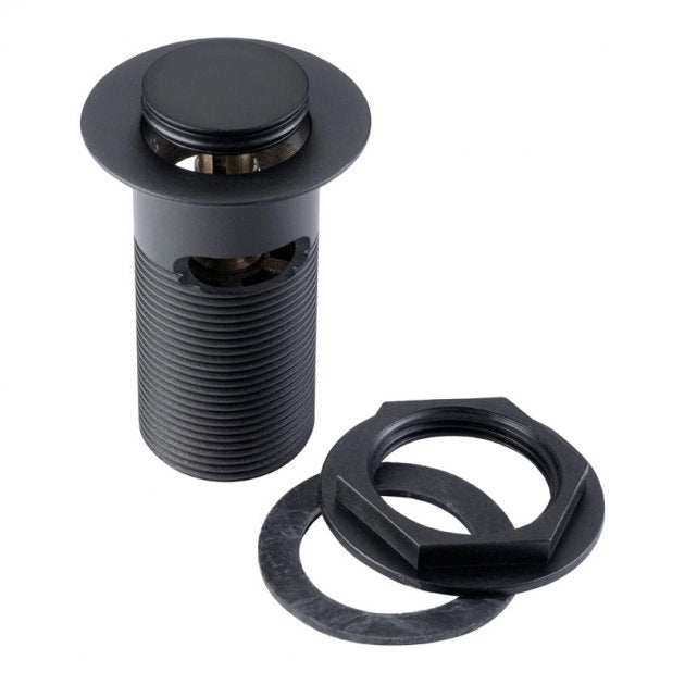 Deva Slotted Press - Top Basin Waste - Matt Black - PTW300MB - TAP 'N' SHOWER