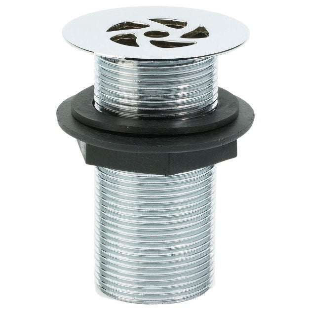 Deva Unslotted Chrome Basin Waste - For Basins with No Overflow - WSTGR114UNS