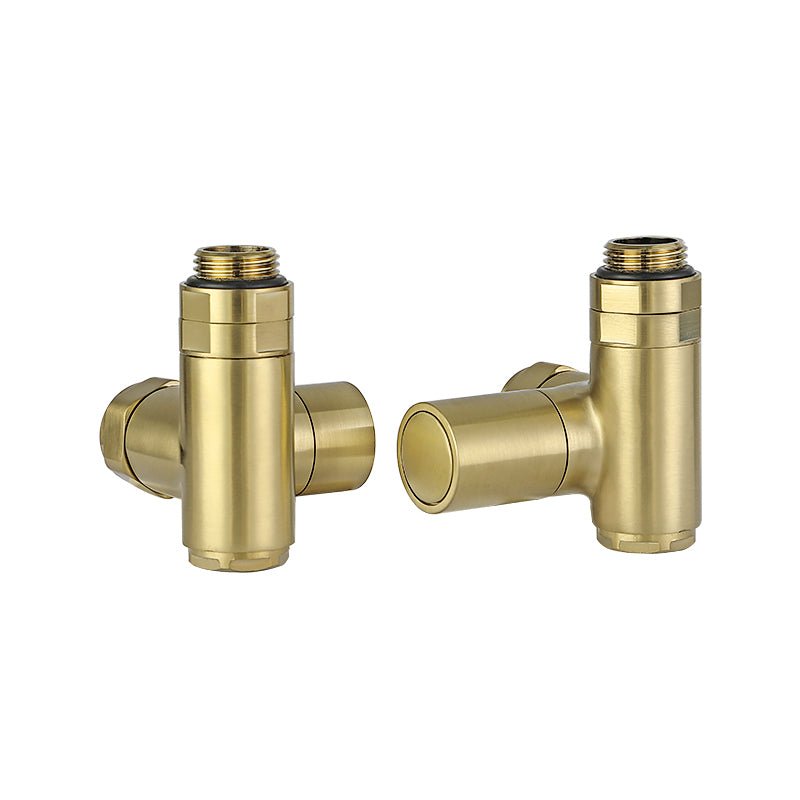 JTP Dual Fuel Radiator Valve - Brushed Brass - DFRVBBR - TAP 'N' SHOWER