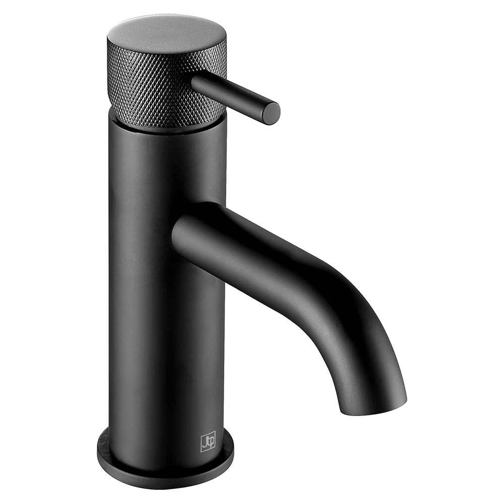 JTP Vos Single Lever Matt Black Basin Mixer with Designer Handle - DH28008AMB - TAP 'N' SHOWER