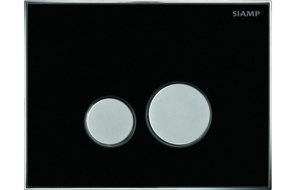 Prystine Eugene Flushplate - Black - PRIS100751 - TAP 'N' SHOWER