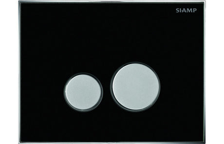 Prystine Eugene Flushplate - Black - PRIS100751 - TAP 'N' SHOWER