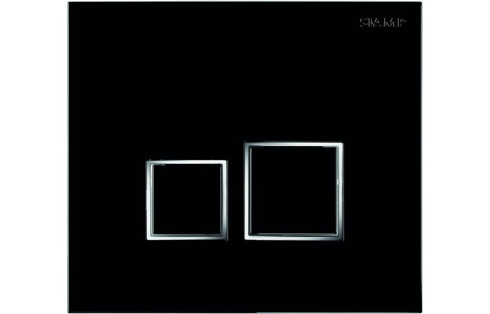 Prystine Lancaster Flushplate - Black - PRIS100756 - TAP 'N' SHOWER