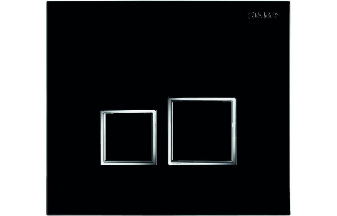 Prystine Lancaster Flushplate - Black - PRIS100756 - TAP 'N' SHOWER