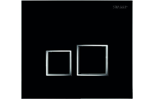 Prystine Lancaster Flushplate - Black - PRIS100756 - TAP 'N' SHOWER