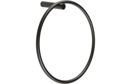 Prystine Brownsville Towel Ring - Black - PRIS101682 - TAP 'N' SHOWER