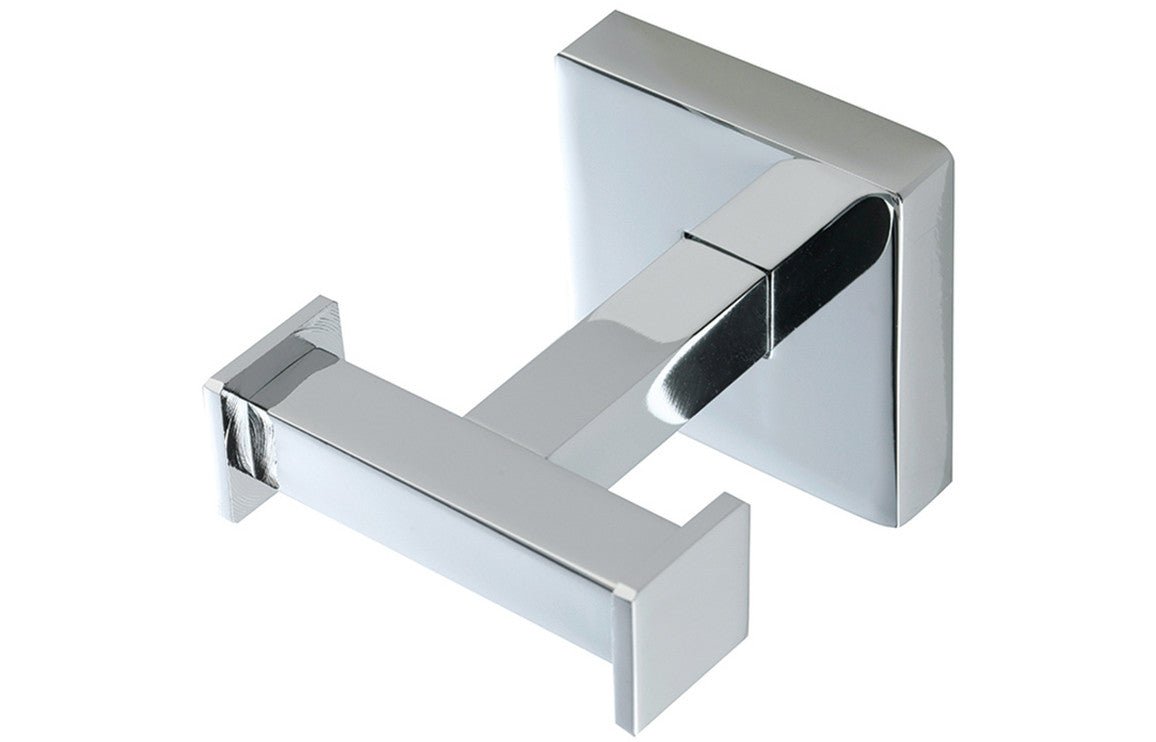 Prystine Arbor Double Robe Hook - Chrome - PRIS101691 - TAP 'N' SHOWER