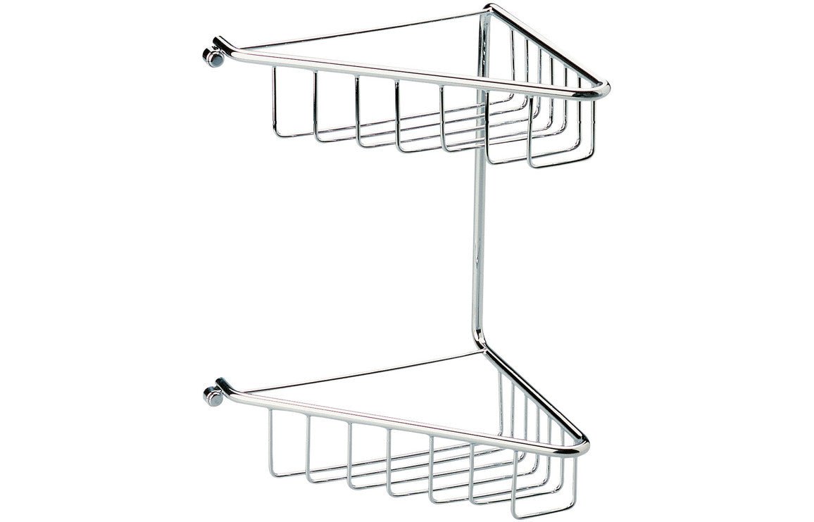 Prystine Blink 2 - Tier Corner Shower Caddy - Chrome - PRIS101697 - TAP 'N' SHOWER