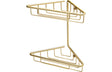 Prystine Blink 1 - Tier Corner Shower Storage - Brushed Brass - PRIS105487 - TAP 'N' SHOWER
