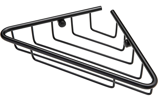 Prystine Blink 1 - Tier Corner Shower Storage - Black - PRIS105489 - TAP 'N' SHOWER