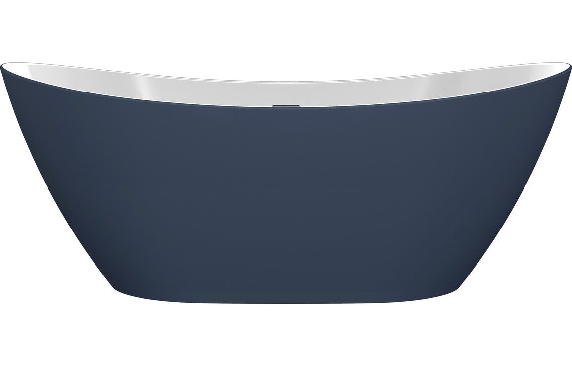 Prystine Matheres Freestanding Bath 1700 x 780 x 690mm - Matt Blue - PRIS105586 - TAP 'N' SHOWER