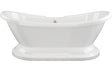 Prystine Provo Freestanding Bath Base Only - White - PRIS102801 - TAP 'N' SHOWER