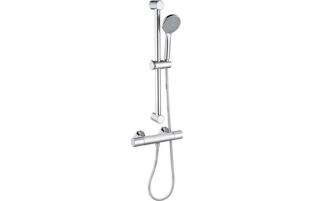 Round Thermostatic Bar Mixer Shower With Adjustable Head Cool - Touch - Prystine Roseville - TAP 'N' SHOWER