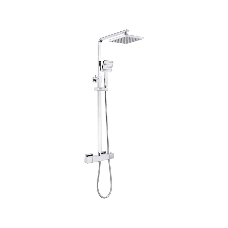 Square Thermostatic Bar Mixer Shower with Adjustable Head Cool - Touch - Prystine Palmdale - TAP 'N' SHOWER