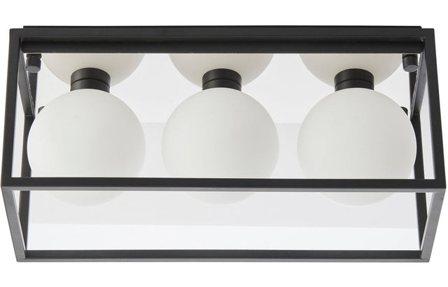Prystine Aaron Ceiling Light - Matt Black - PRIS106316 - TAP 'N' SHOWER