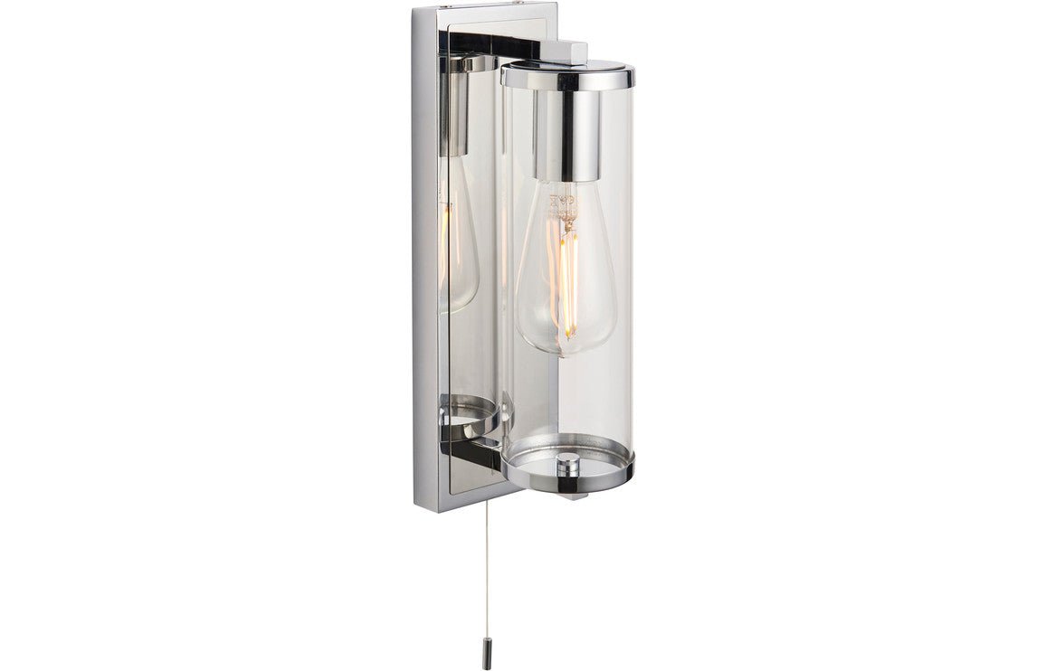 Prystine Vado Wall Light - Chrome - PRIS106308 - TAP 'N' SHOWER