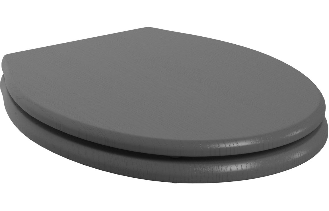 Prystine Bellevue Soft Close Toilet Seat - Grey Ash - PRIS96094 - TAP 'N' SHOWER