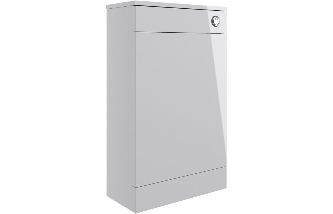 Prystine Gainesville Floor Standing WC Unit 500mm - Grey Gloss - PRIS103309 - TAP 'N' SHOWER