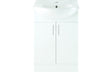 Prystine Fullerton Basin Unit & Basin 560mm - White Gloss - PRIS102955 - TAP 'N' SHOWER