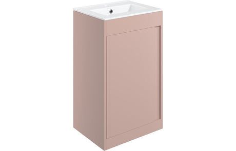 Prystine Pasadena Floor Standing Unit Inc. Basin 510mm - Matt Antique Rose - PRIS105309 - TAP 'N' SHOWER