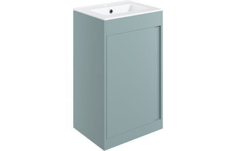 Prystine Pasadena Floor Standing Unit Inc. Basin 510mm - Matt Sea Green - PRIS105311 - TAP 'N' SHOWER