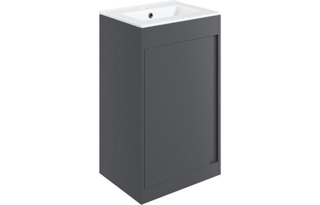 Prystine Pasadena Floor Standing Unit Inc. Basin 510mm - Matt Graphite Grey - PRIS105323 - TAP 'N' SHOWER