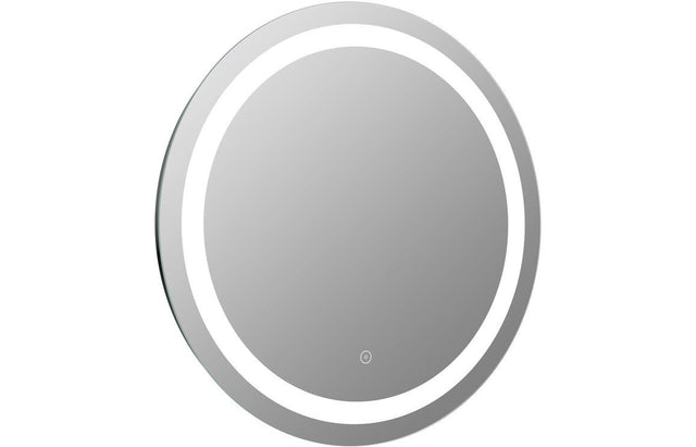 Prystine Pompano Round Front - Lit LED Mirror 800mm - PRIS106246 - TAP 'N' SHOWER