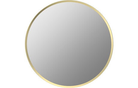 Prystine Dearborn Round Mirror 600mm - Brushed Brass - PRIS106260 - TAP 'N' SHOWER