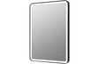 Prystine Greeley Rectangle Front - Lit LED Mirror 600mm - Matt Black - PRIS106270 - TAP 'N' SHOWER