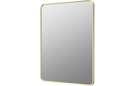 Prystine Dearborn Rectangle Mirror 600 x 800mm - Brushed Brass - PRIS106268 - TAP 'N' SHOWER