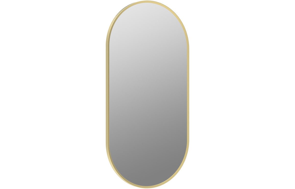 Prystine Dearborn Oblong Mirror 800 x 400mm - Brushed Brass - PRIS106265 - TAP 'N' SHOWER
